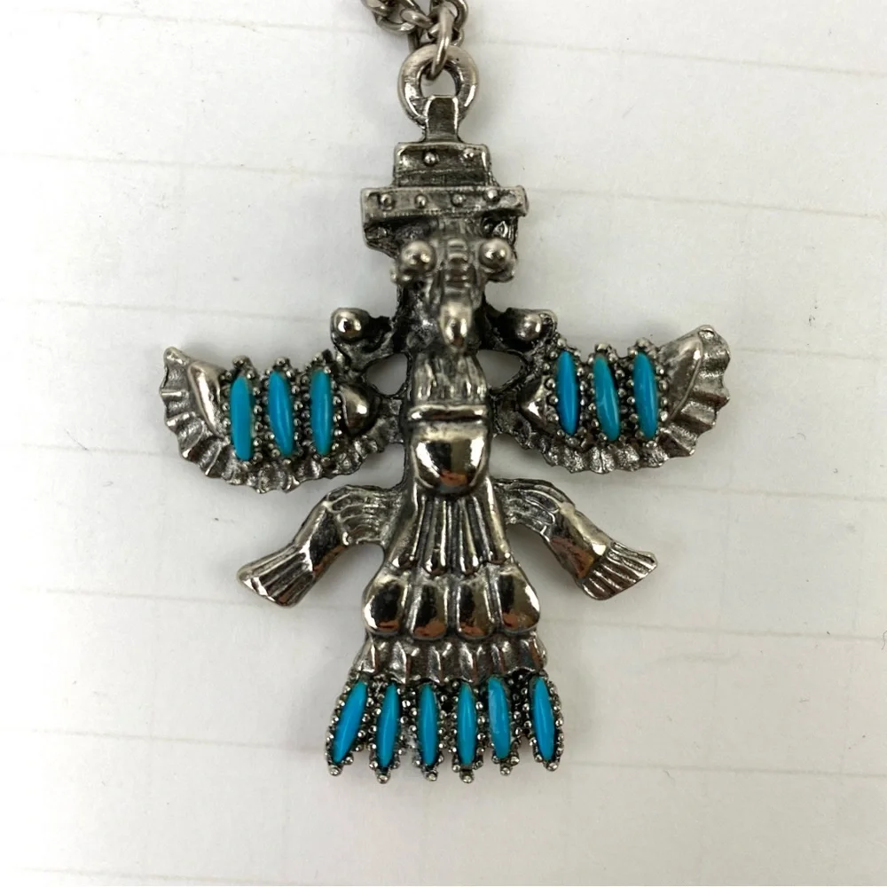 Vintage Southwestern Faux Turquoise Necklace